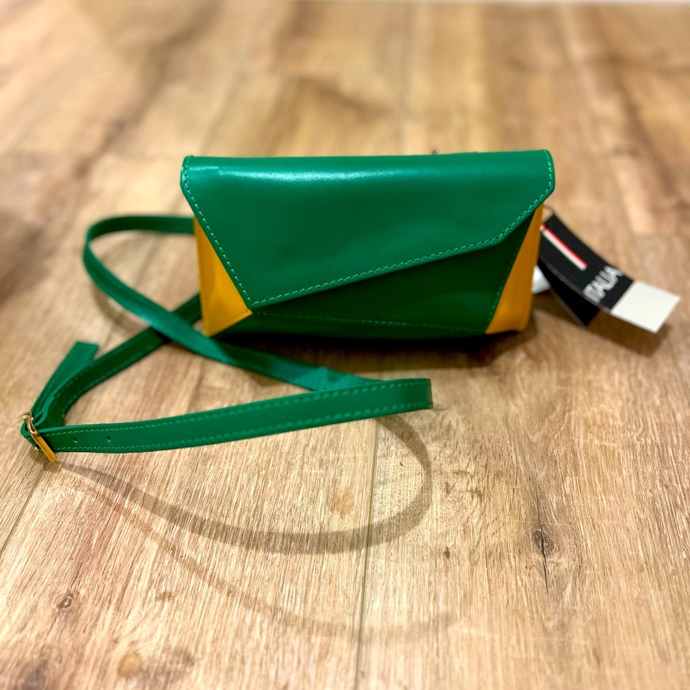 Green and Yellow Women's Crossbody Bag